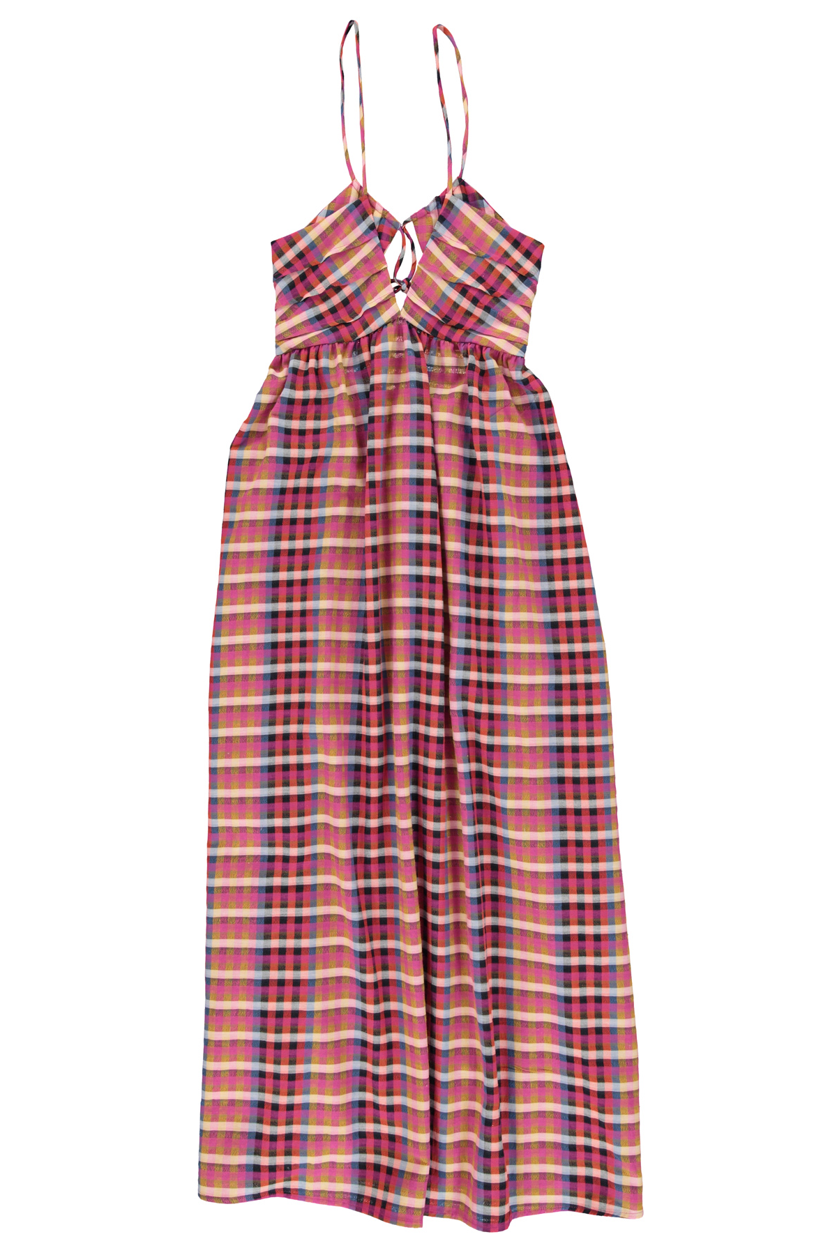Long dress | Multicolor checkered – Sisters Department