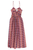 Long dress | Multicolor checkered