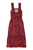 Long dress | Orange & purple printed