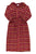 Long dress w/ collar | Pink checkered