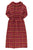 Long dress w/ collar | Pink checkered
