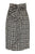Long wrap skirt | Black & ecru