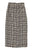 Long wrap skirt | Black & ecru