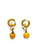 Earrings | yellow roses