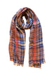 Scarf | checkered blue