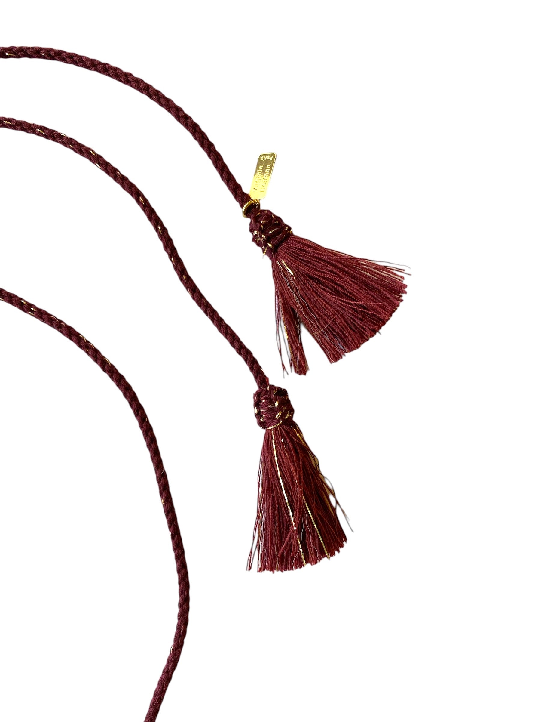 Necklace eagle | bordeaux cord