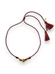 Necklace eagle | bordeaux cord