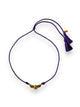 Necklace eagle | violet cord