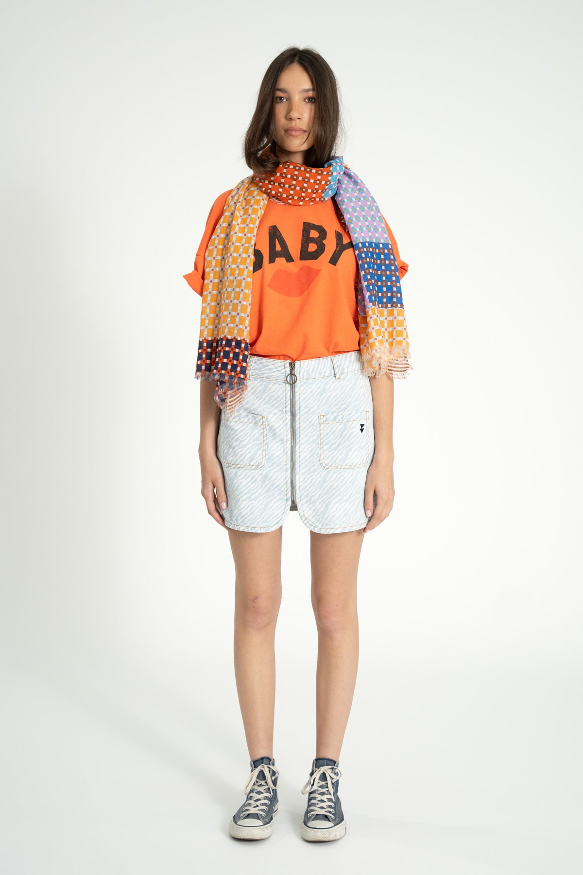 Scarf | Multicolor squares