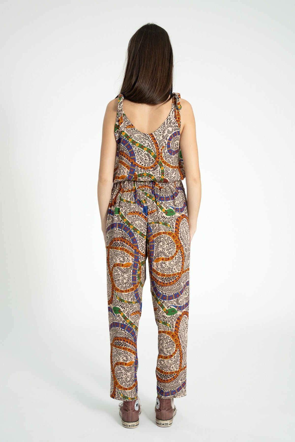 Top w/ straps | Multicolor snakes