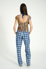 Sleeveless blouse | Multicolor snakes