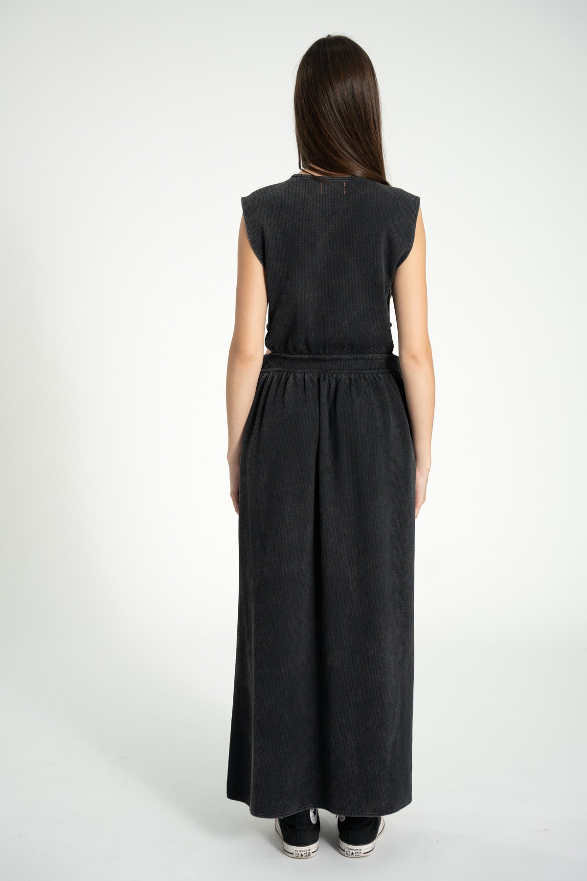 Long dress | Washed black