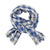 Scarf | Blue & ecru checkered