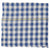 Scarf | Blue & ecru checkered