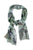 Scarf | Blue w/ flowers & parrots