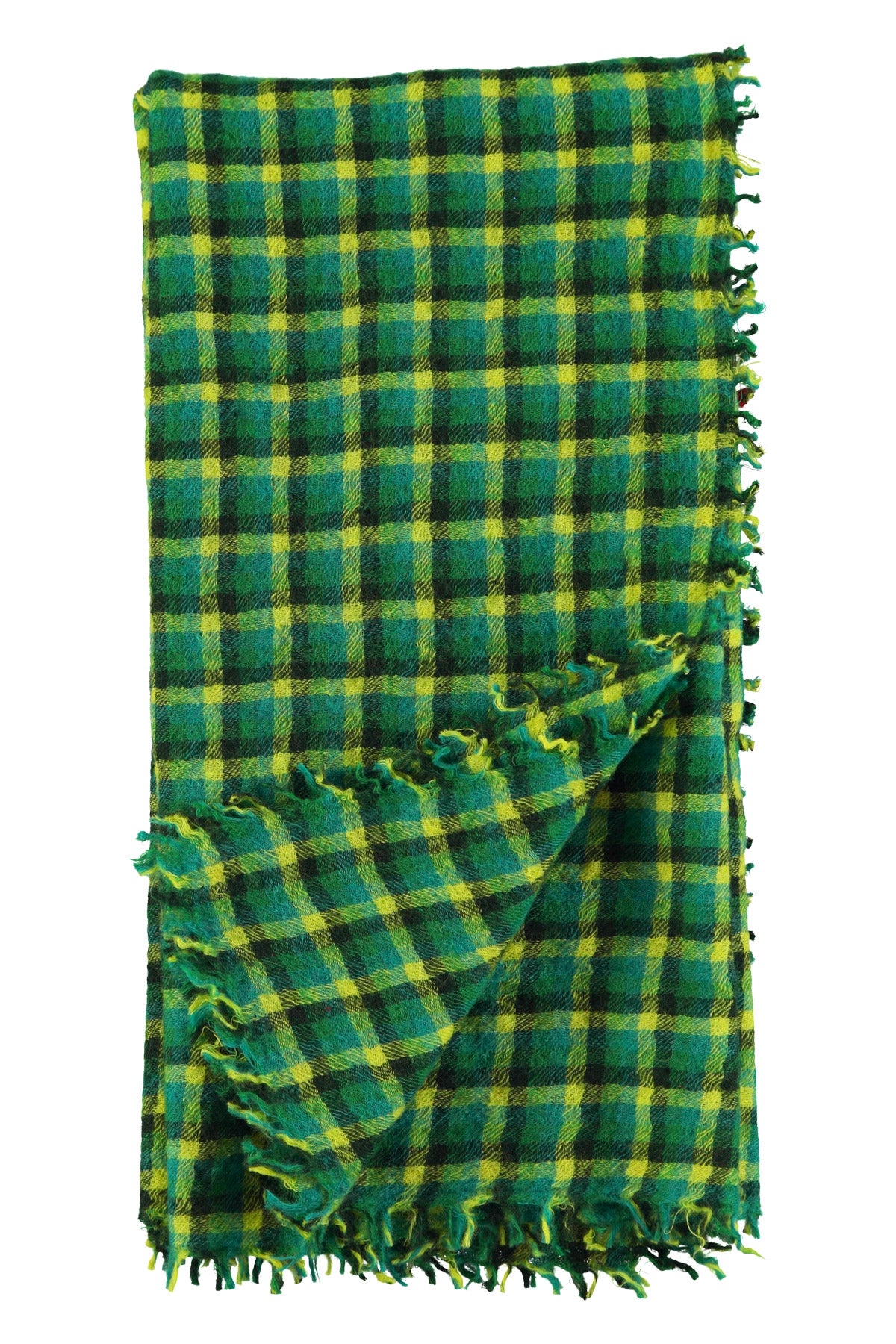 Scarf | Green checkered
