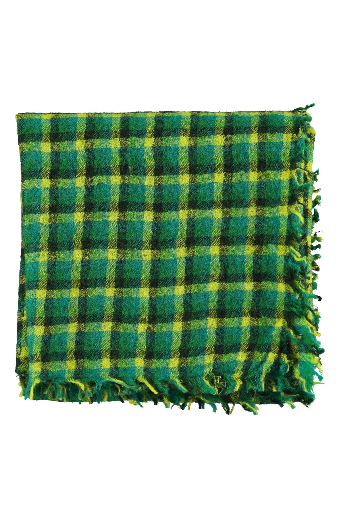 Scarf | Green checkered
