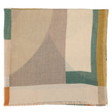 Scarf | Green geometric shapes
