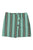 Short asymmetrical skirt | Blue w/ stripes