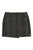 Short asymmetrical skirt | Grey w/ snake print