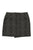 Short asymmetrical skirt | Grey w/ snake print