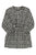 Short dress | Ecru & black checkered