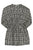 Short dress | Ecru & black checkered