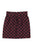 Short skirt | Aubergine & black squares