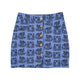 Short skirt | Blue w/ tigers allover