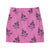 Short skirt | Fuchsia w/ flowers