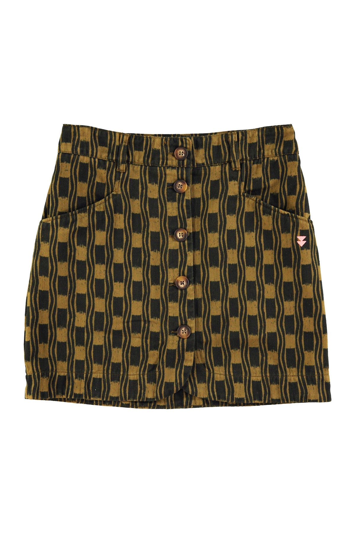 Short skirt | Green & black squares