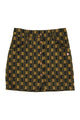 Short skirt | Green & black squares