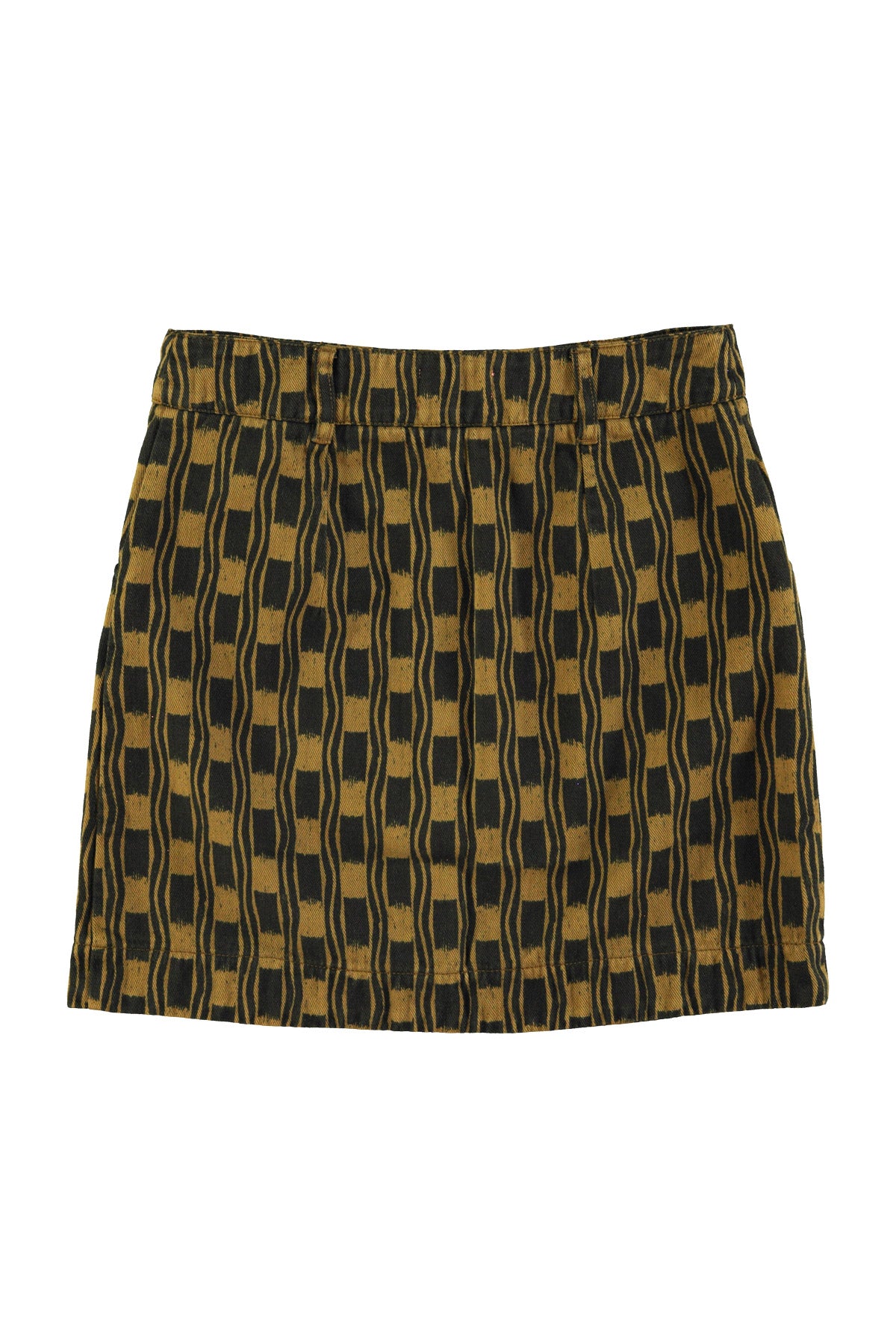 Short skirt | Green & black squares
