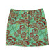 Short skirt | Green w/ flowers allover