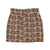 Short skirt | Light brown w/ tigers allover