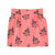 Short skirt | Pink w/ flowers