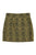 Short skirt | Yellow w/ animal print
