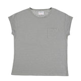 Short sleeve linen t-shirt | grey