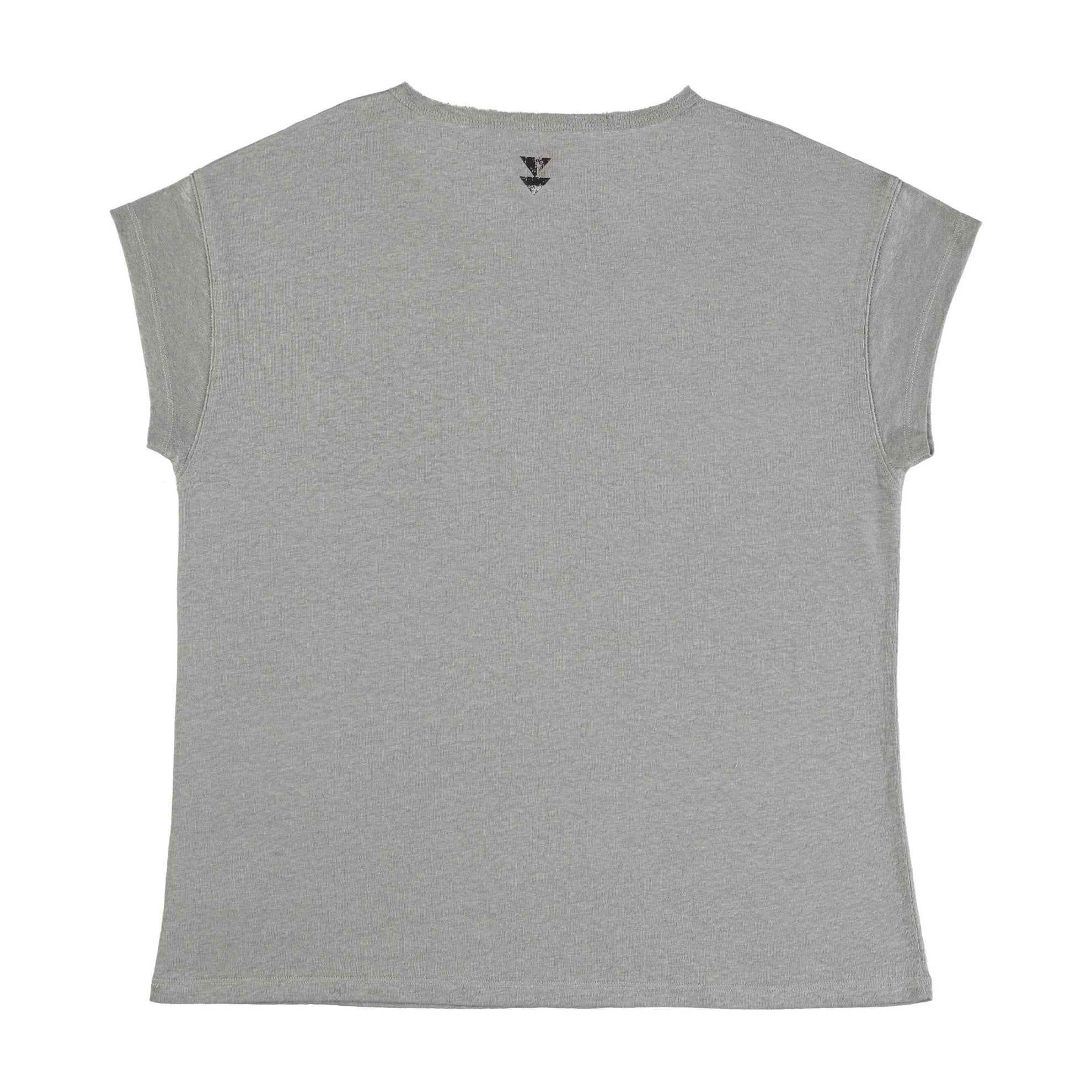 Short sleeve linen t-shirt | grey