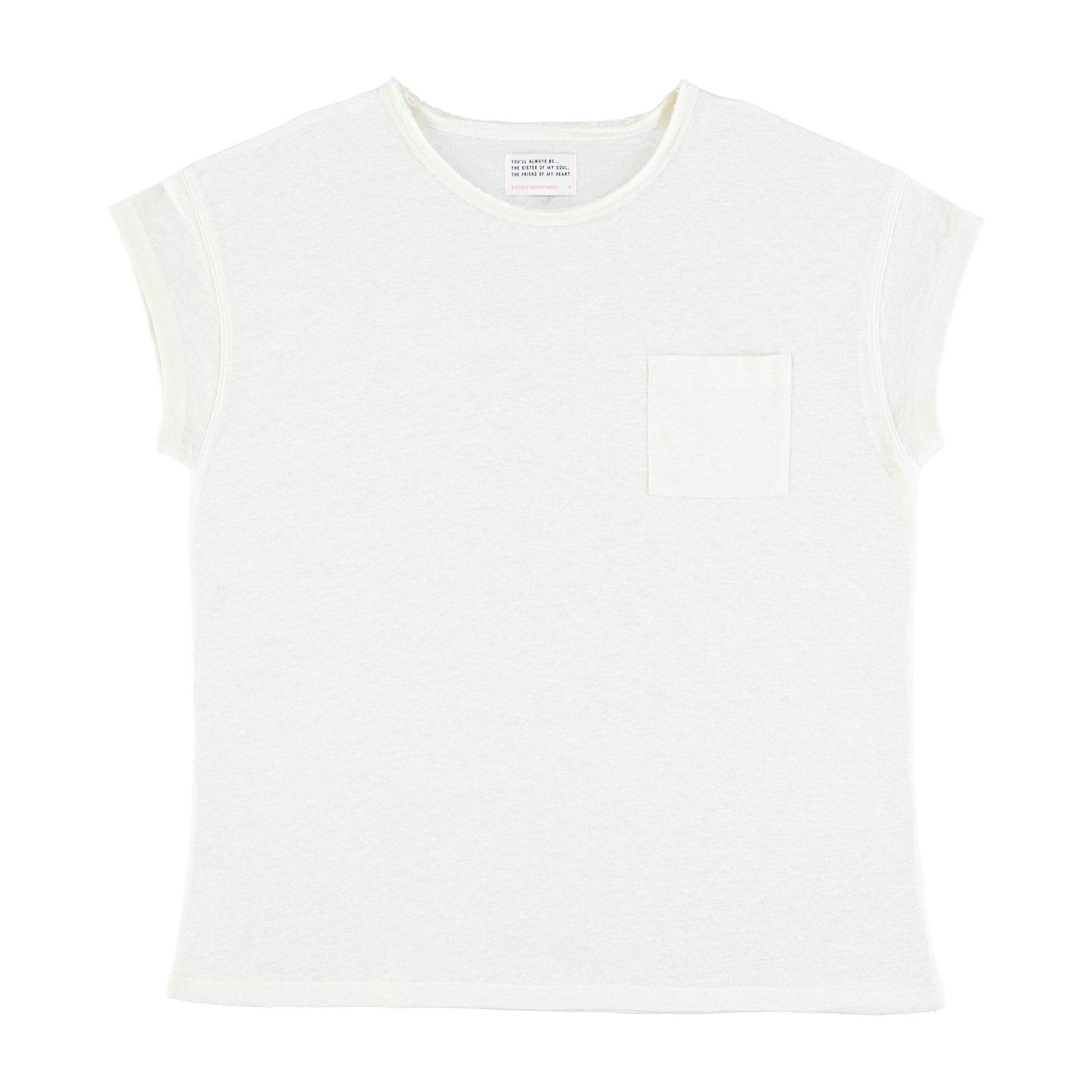 Short sleeve linen t-shirt | white