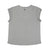 Short sleeve linen t-shirt w/ deep round neck | grey