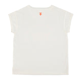 Short sleeve t-shirt | Ecru w/ "sicilian summer story" print