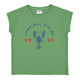 Short sleeve t-shirt | Green w/ "lobster" print