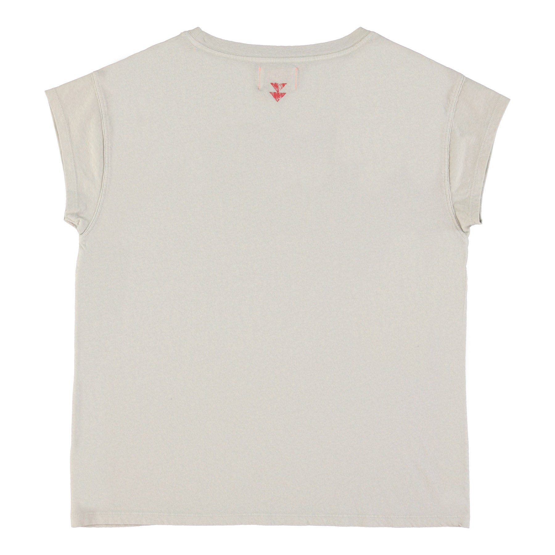 Short sleeve t-shirt | Light grey w/ "motel el greco" print
