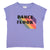 Short sleeve t-shirt | Lilac w/ "dance floor" print