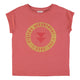 Short sleeve t-shirt | Old pink w/ sisters department logo print