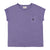 Short sleeve t-shirt | Purple linen