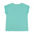 Short sleeve t-shirt | Turquoise linen