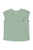 Short sleeve t-shirt w/ deep round neck | Green w/ "Los Amici" print