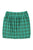 Short wrap skirt | Green checkered